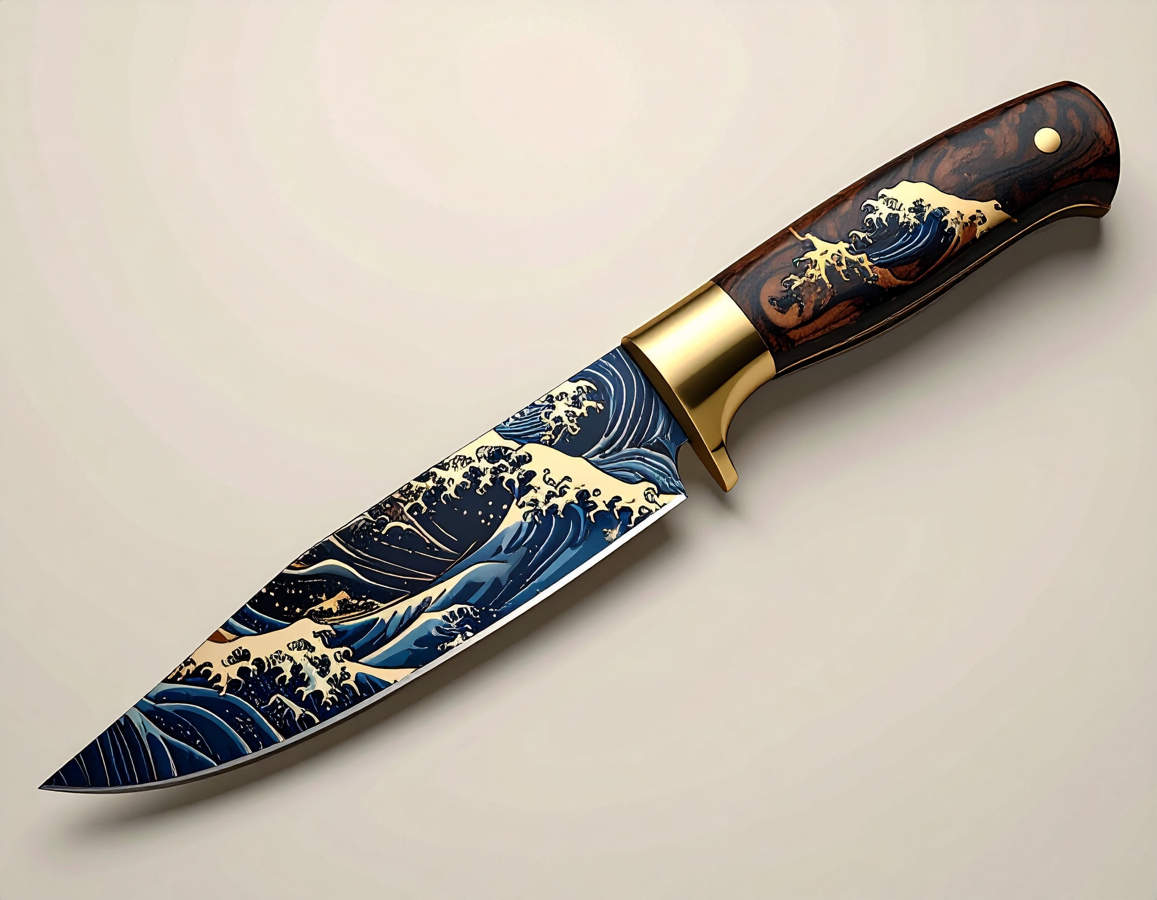 Golden Tide Knife – KAZEN Original Collection – Kazen Atelier