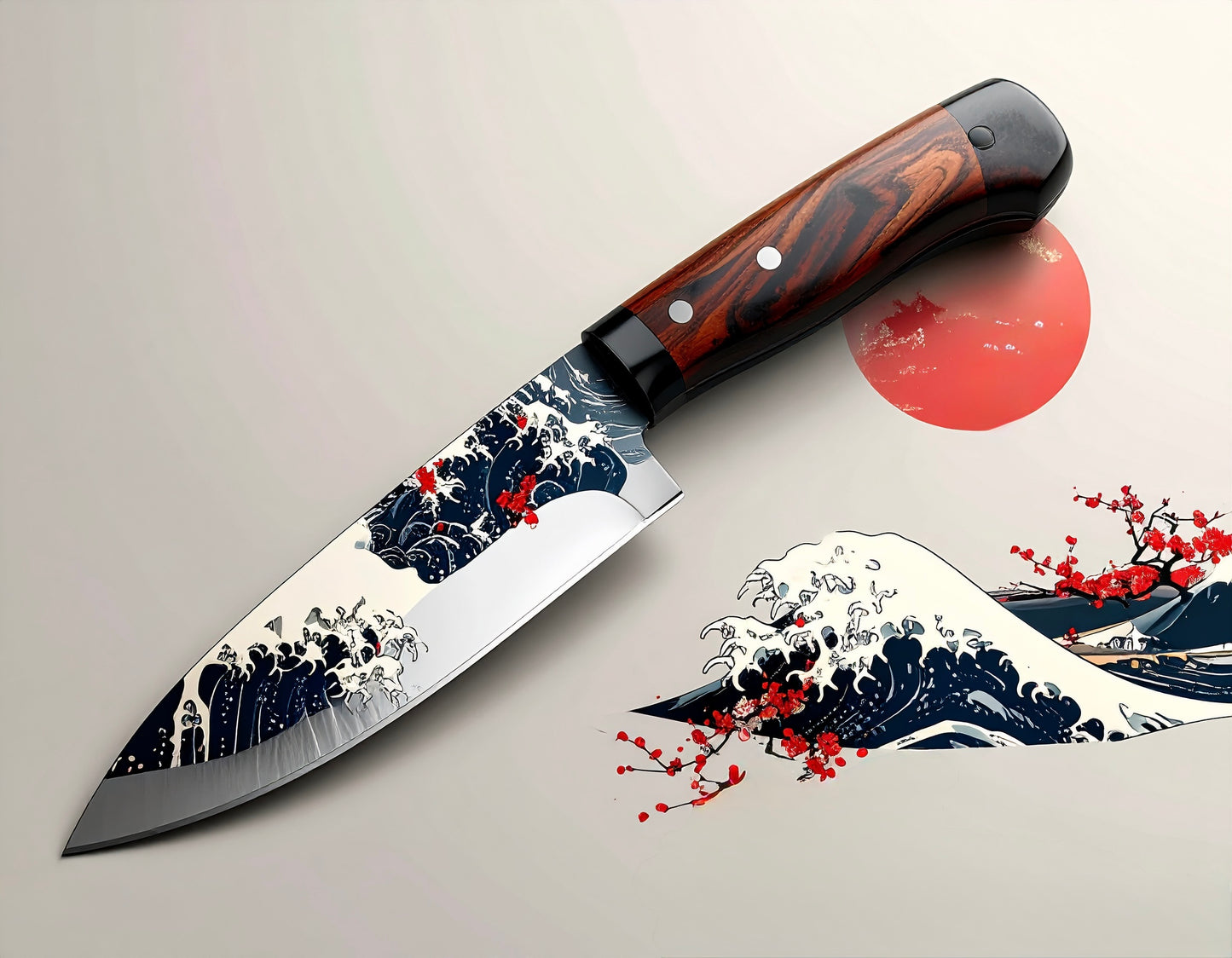 Crimson Wave Knife – Limited KAZEN Edition